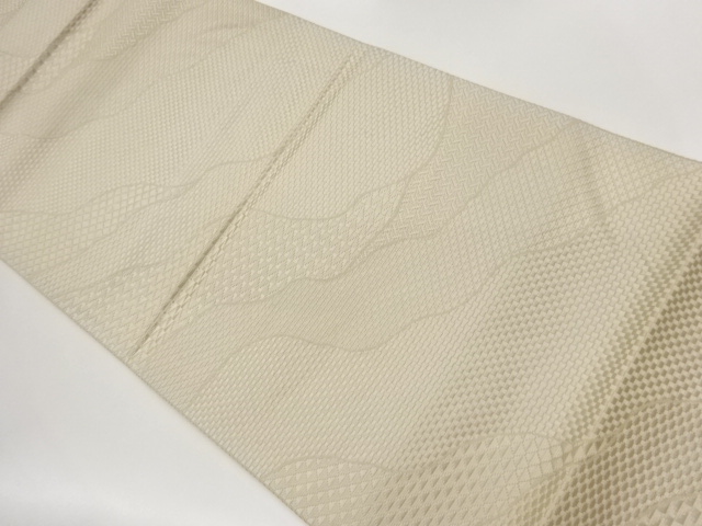 JAPANESE NAGOYA OBI / CHIKUZEN HAKATA / WOVEN MICHINAGADORI